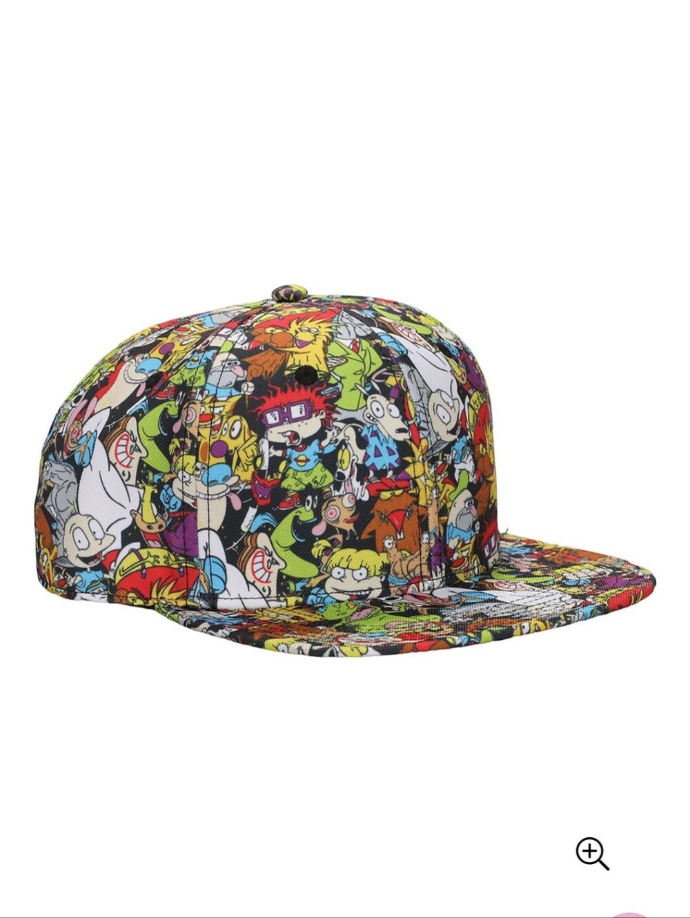 Colorful Nickelodeon Cartoon Print Snapback Hat